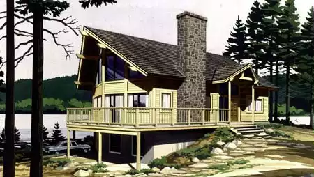 image of beach house plan 1302